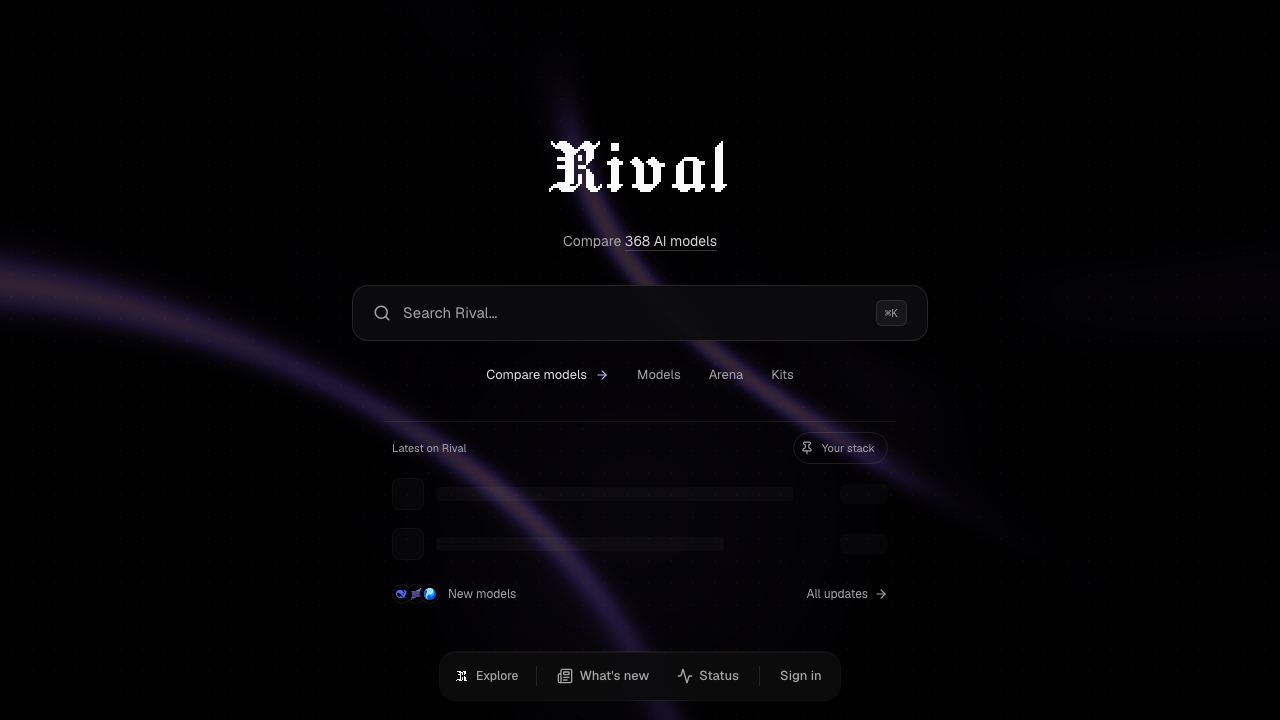 Rival website screenshot