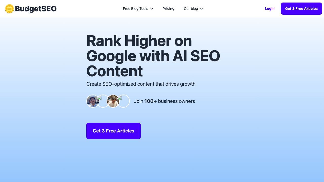 BudgetSEO 网站截图