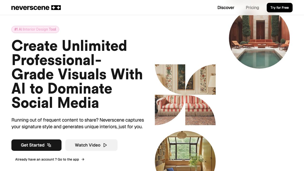 Neverscene 网站截图