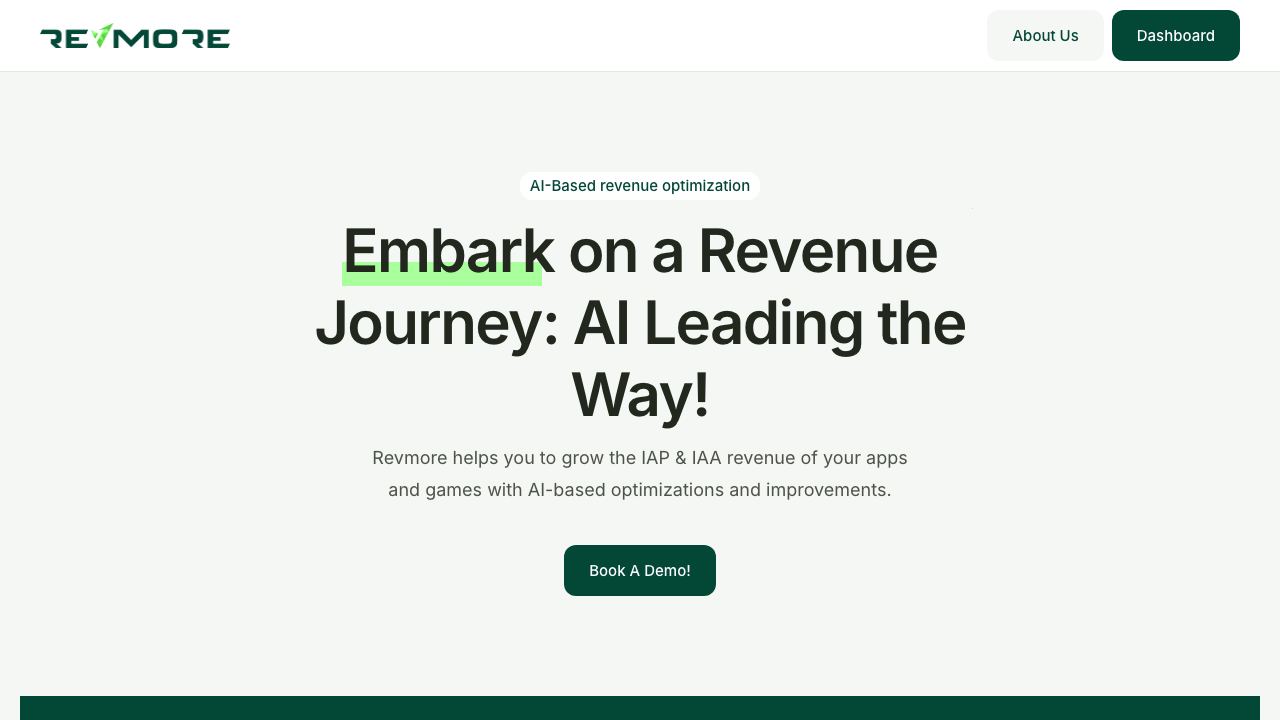 Revmore website screenshot
