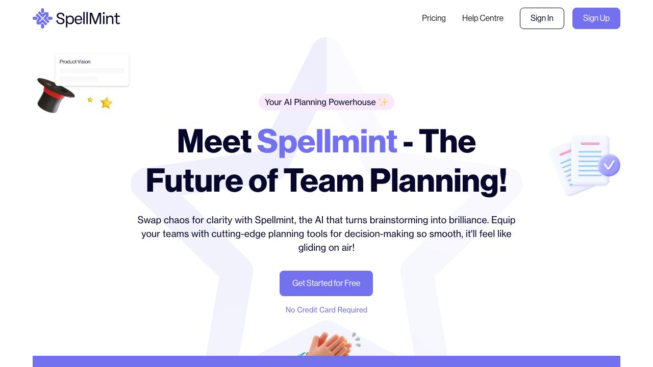 Spellmint website screenshot