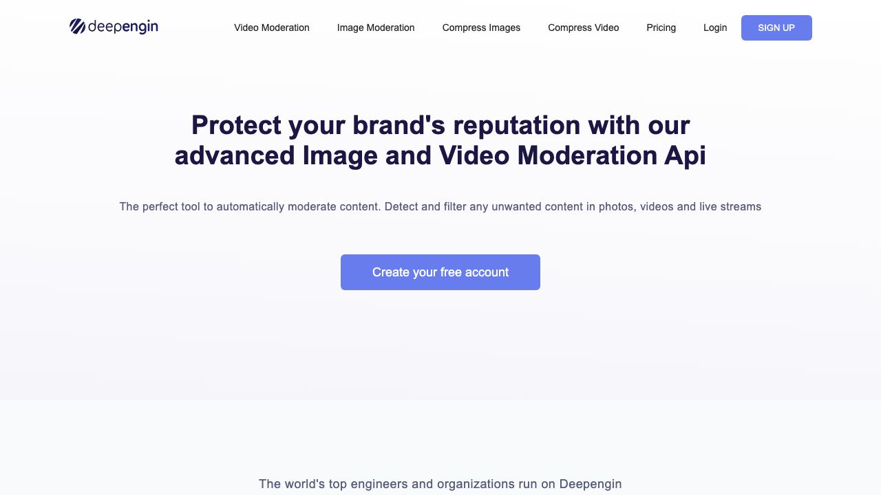 Deepengin 网站截图