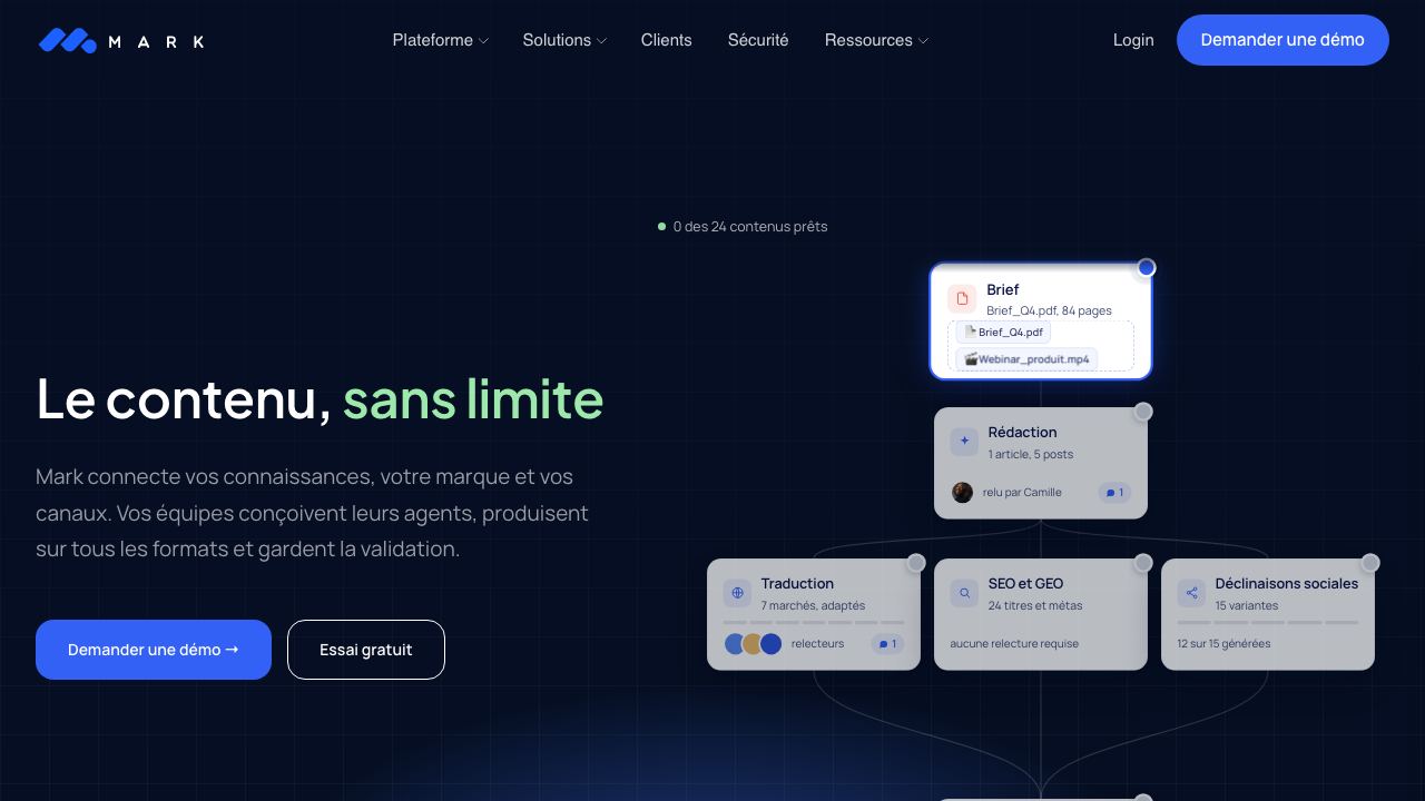 Mark Copy AI website screenshot