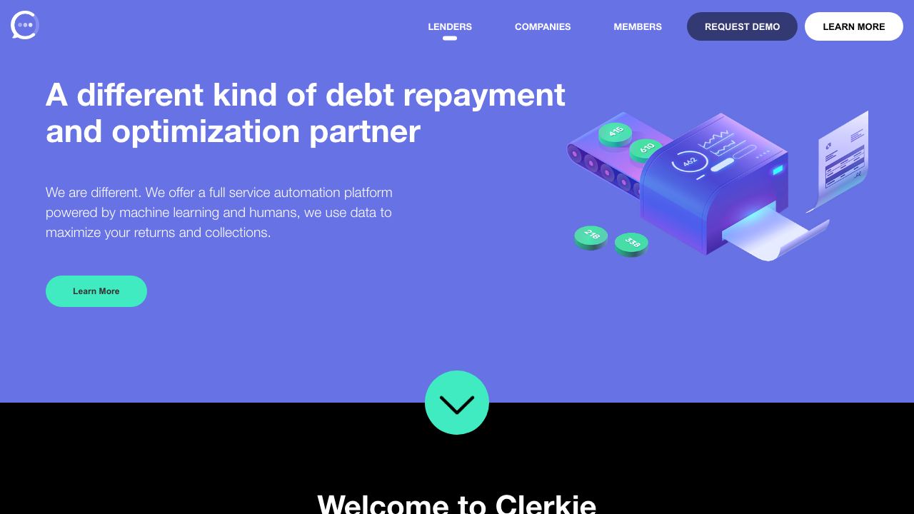 clerkie.io 网站截图