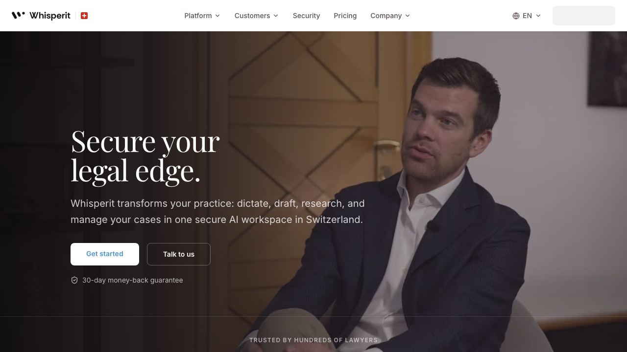 WhisperIt website screenshot