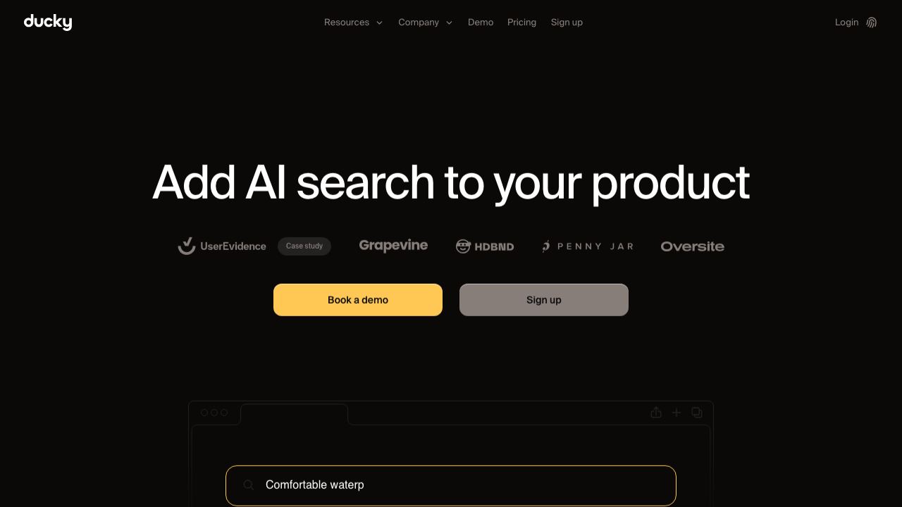 Ducky website screenshot