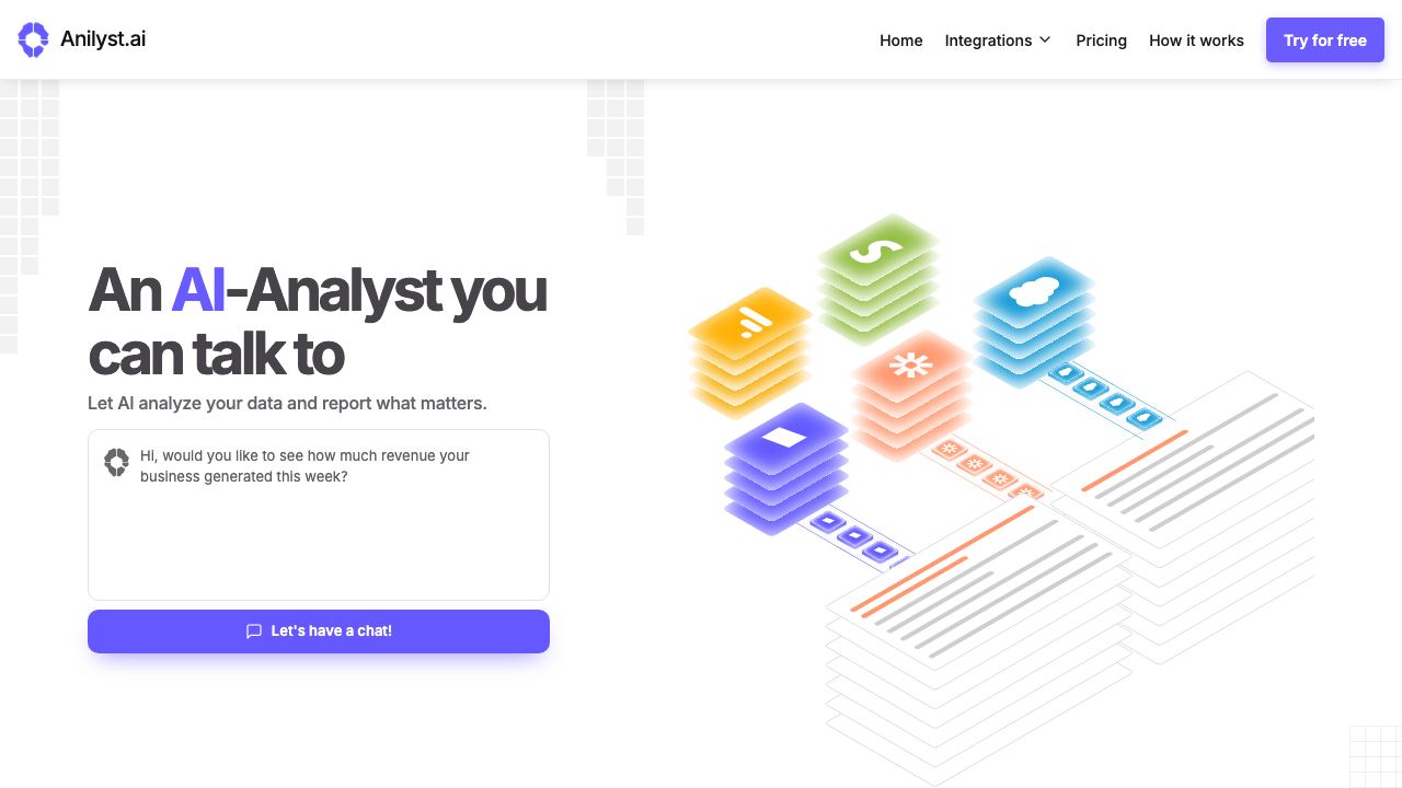 Anilyst website screenshot
