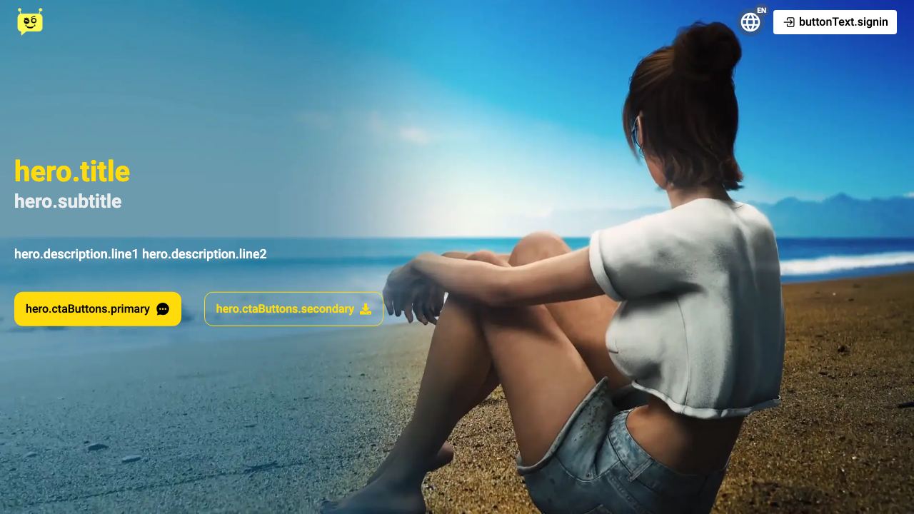 ChatReal AI website screenshot