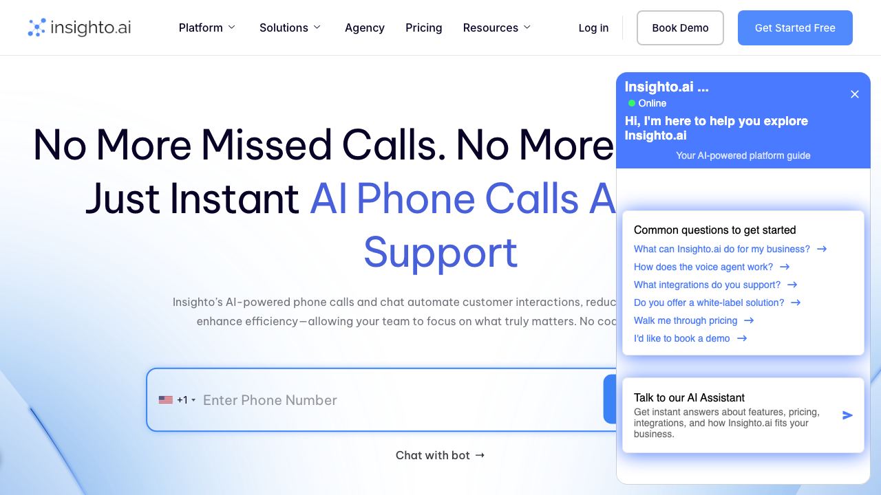 Insighto.ai 网站截图