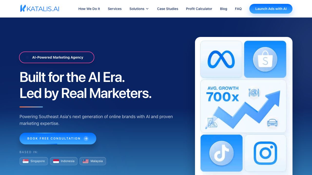 Katalis AI website screenshot