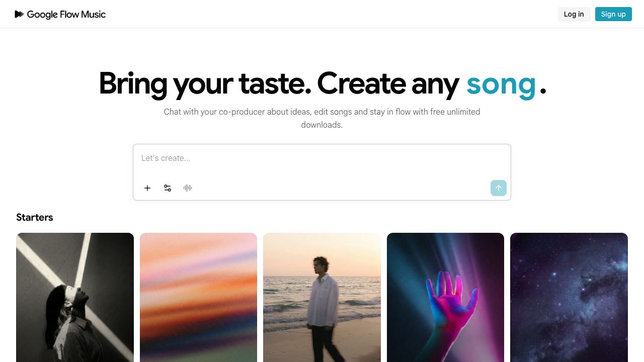 Riffusion website screenshot