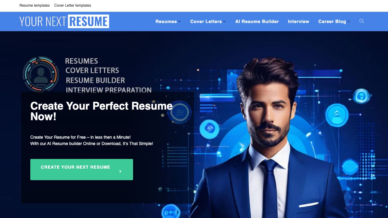Your NEXT Resume 网站截图