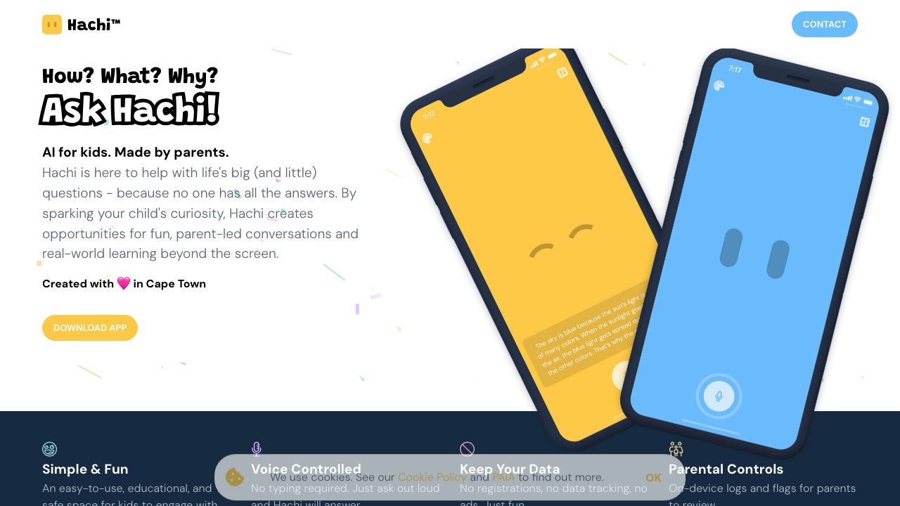 Hachi™ 网站截图