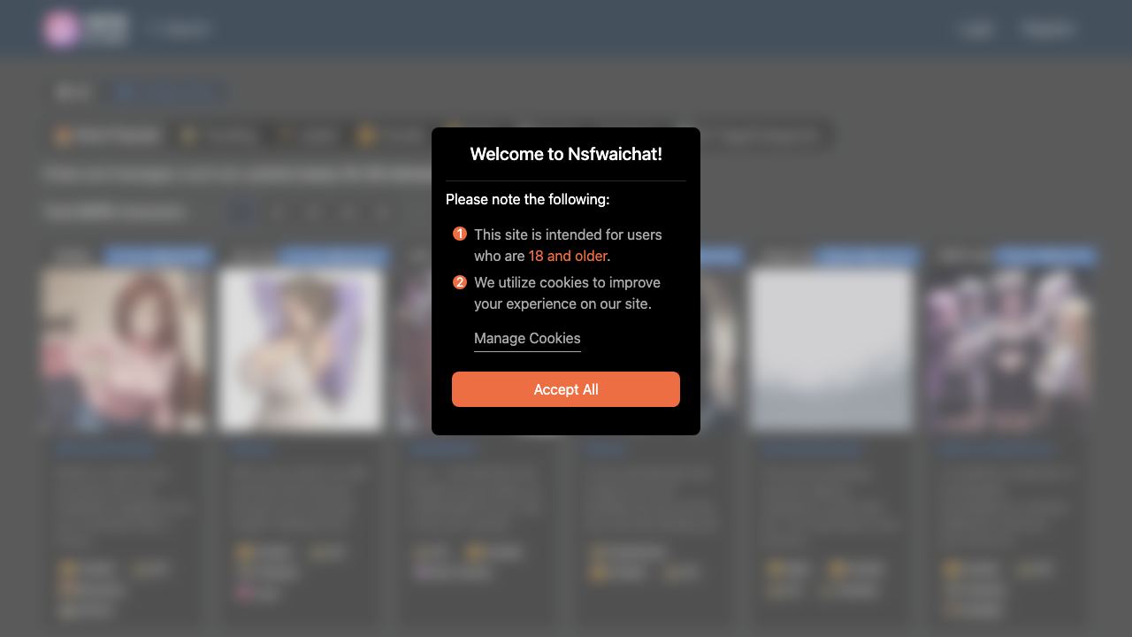 NSFW AI CHAT AI 网站截图