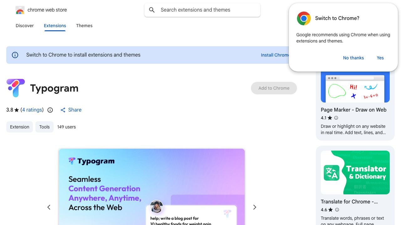 Typogram website screenshot