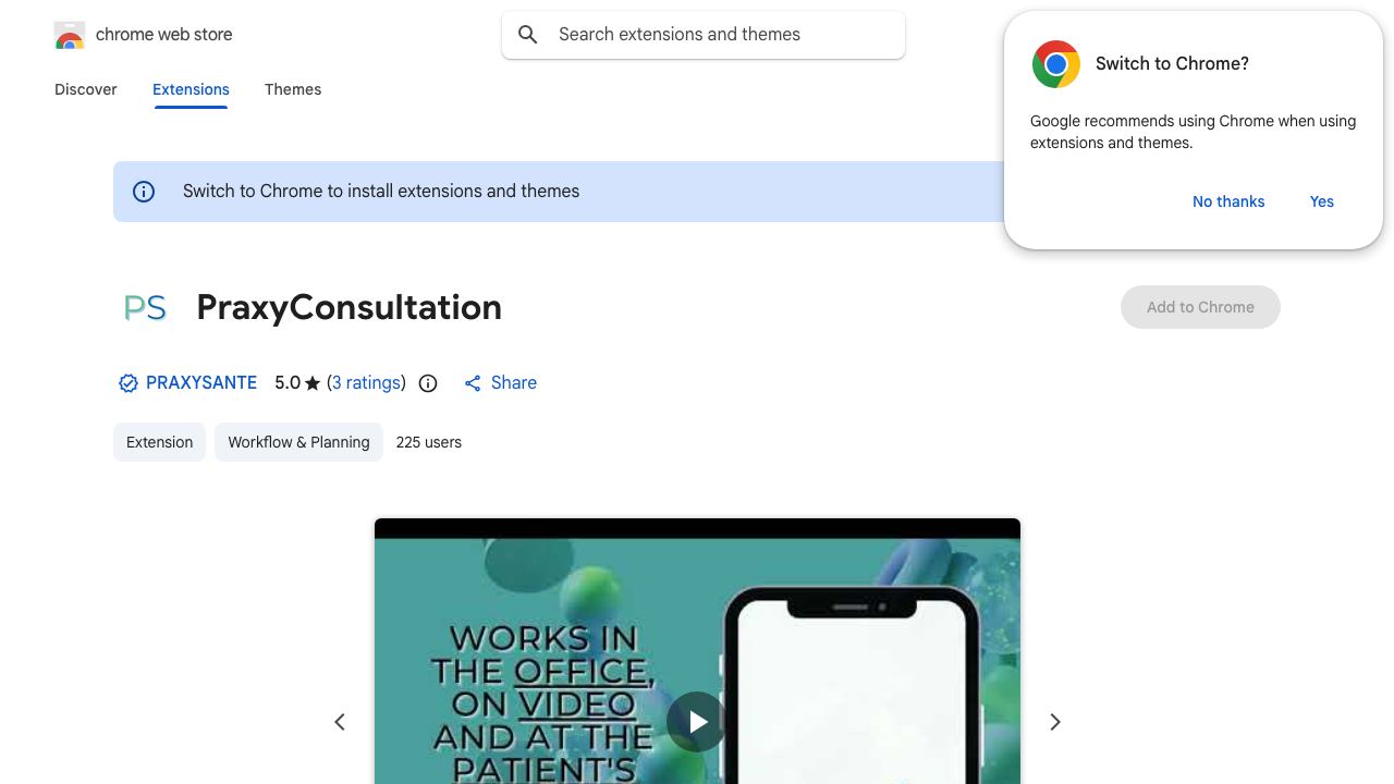 PraxyConsultation 网站截图
