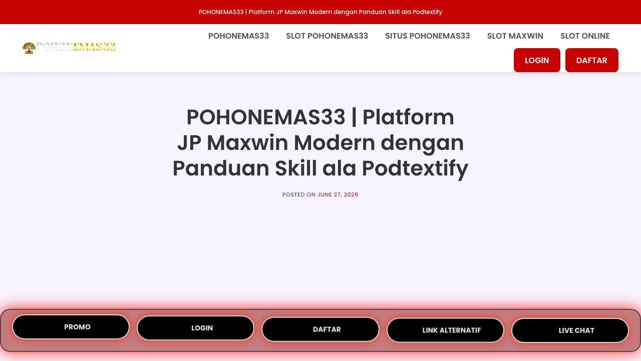 PodTextify website screenshot