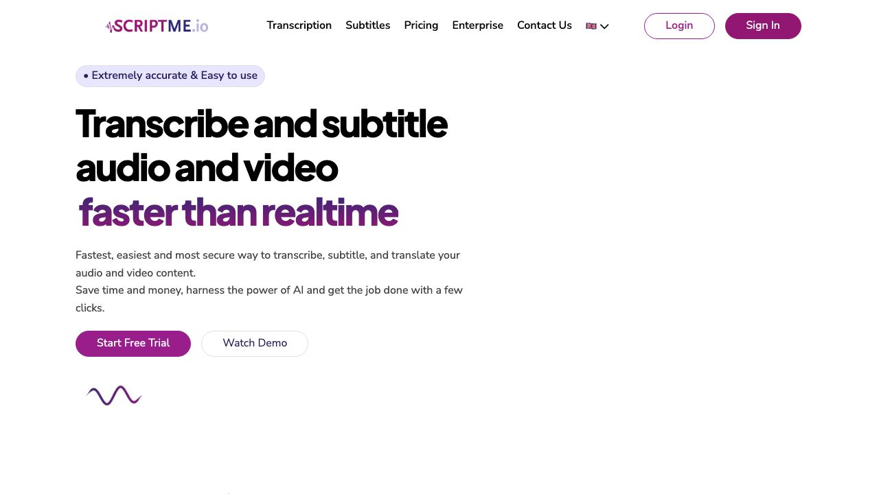 ScriptMe 网站截图