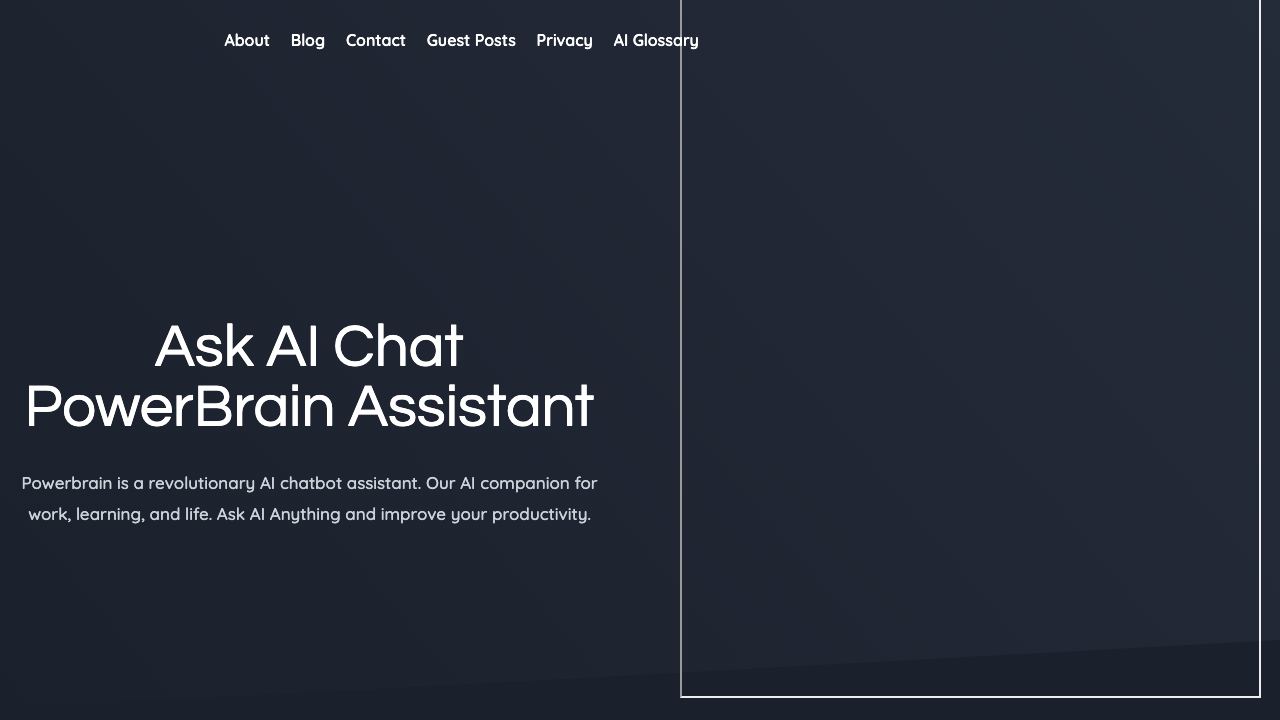 AI Chat PowerBrain 网站截图