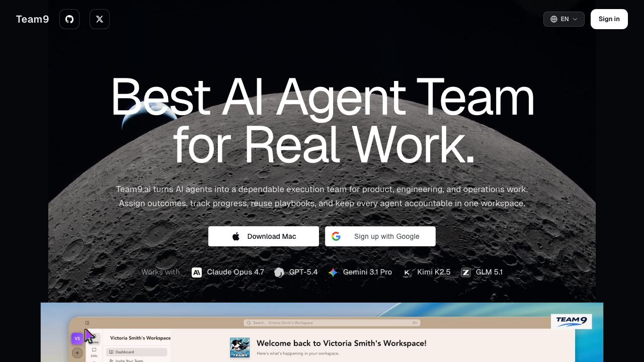 Team9 网站截图