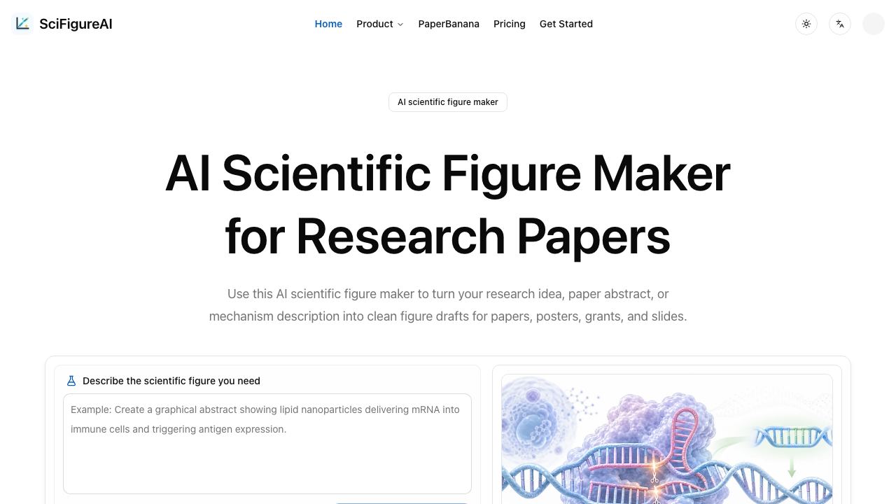 SciFigureAI website screenshot