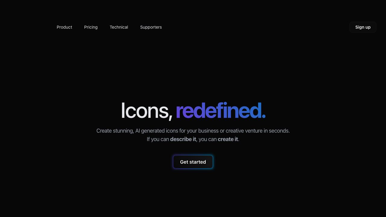 Iconai 网站截图