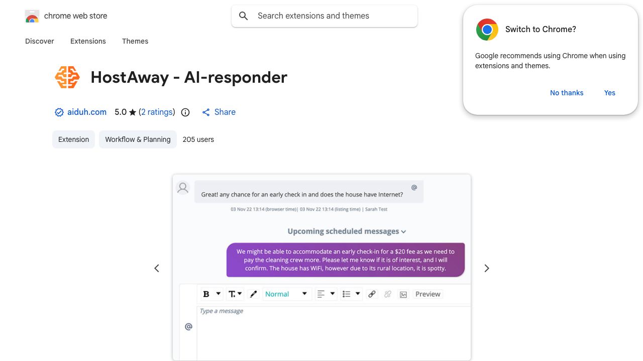 HostAway - AI-responder 网站截图