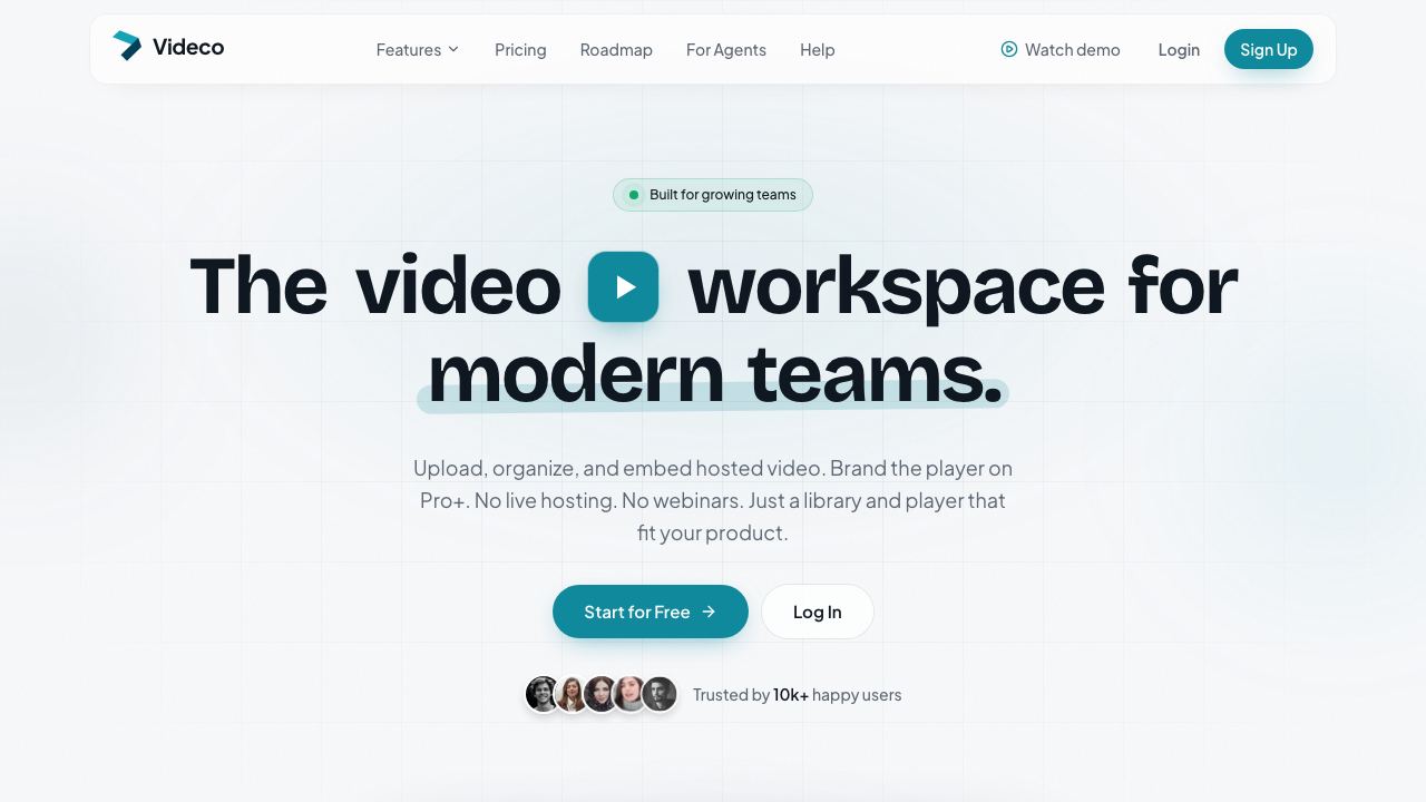 Videco website screenshot