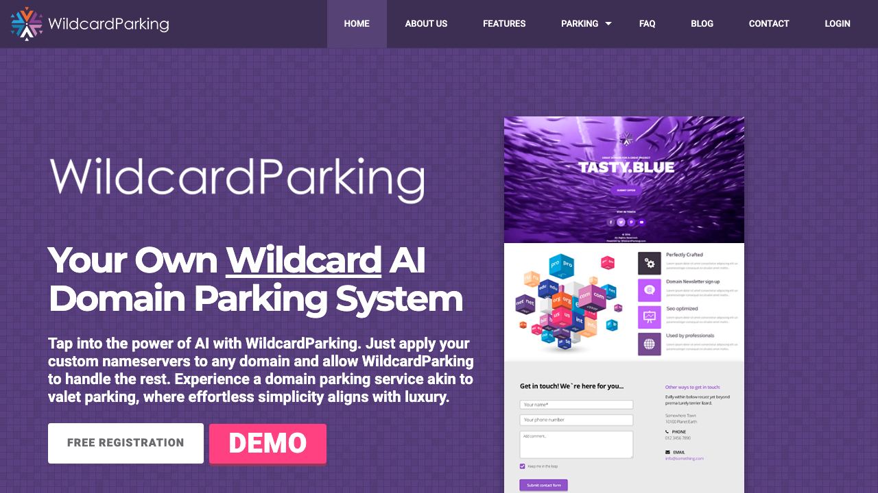 WildcardParking.com 网站截图
