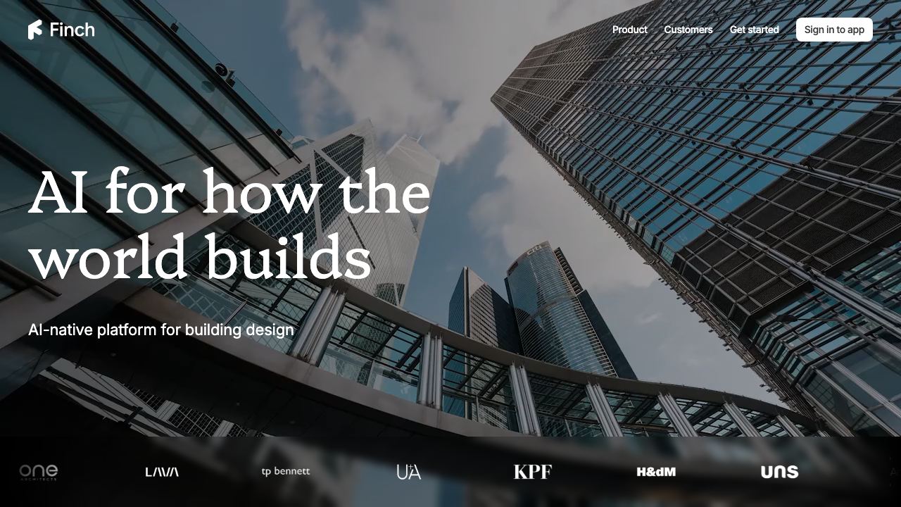 Finch 3D website screenshot