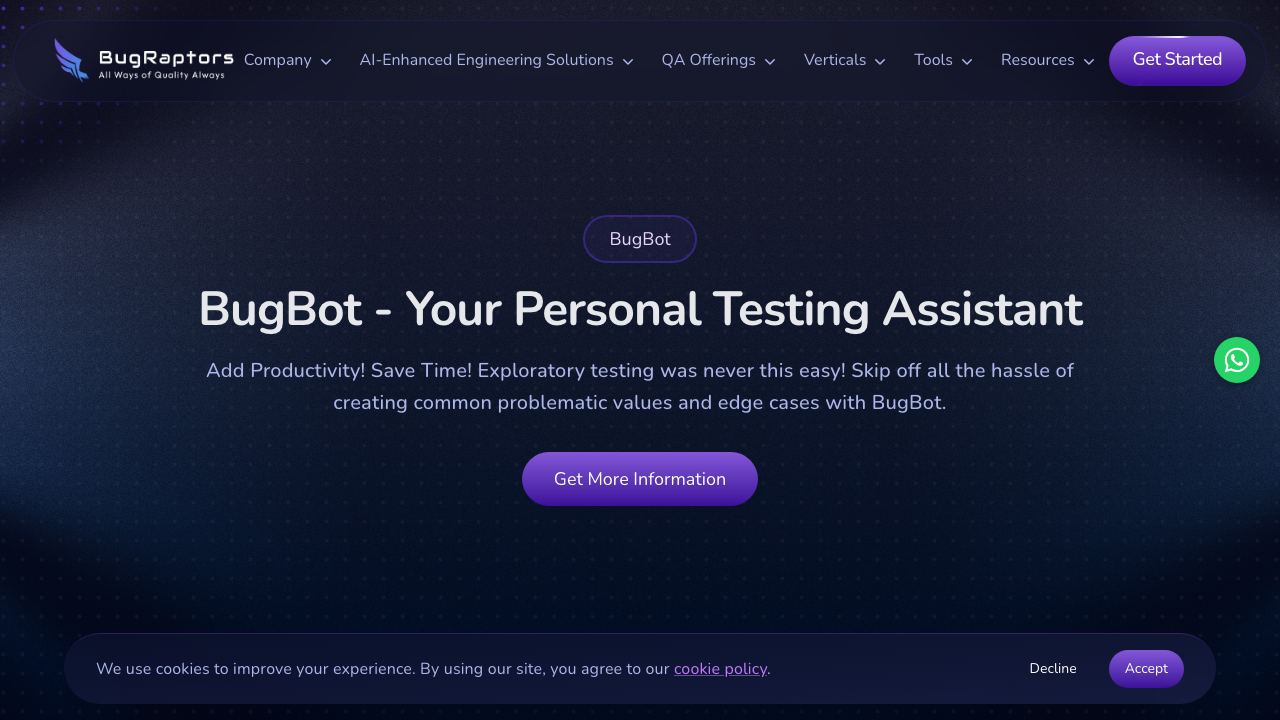 BugBot 网站截图