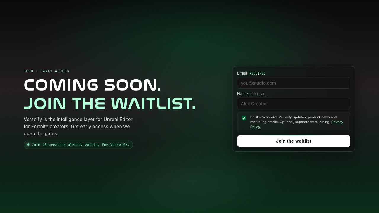 Verseify 网站截图