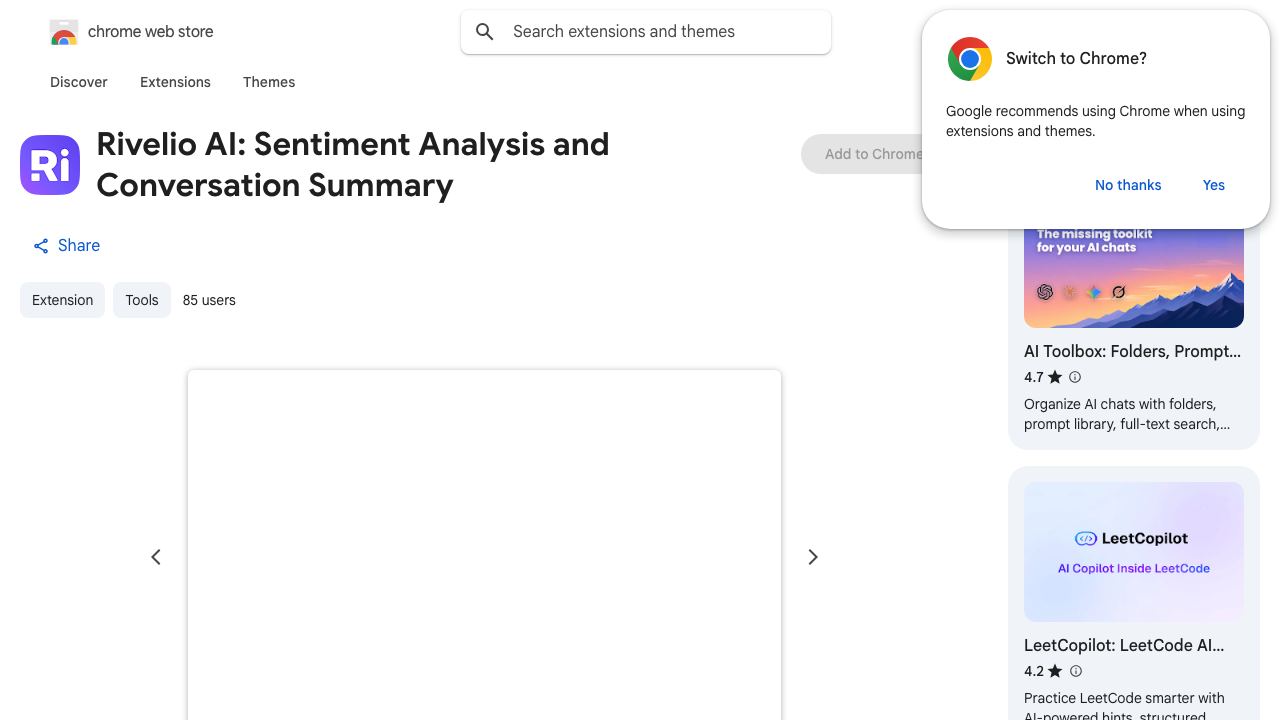 Ansvery AI: Sentiment Analysis and Conversation Summary 网站截图