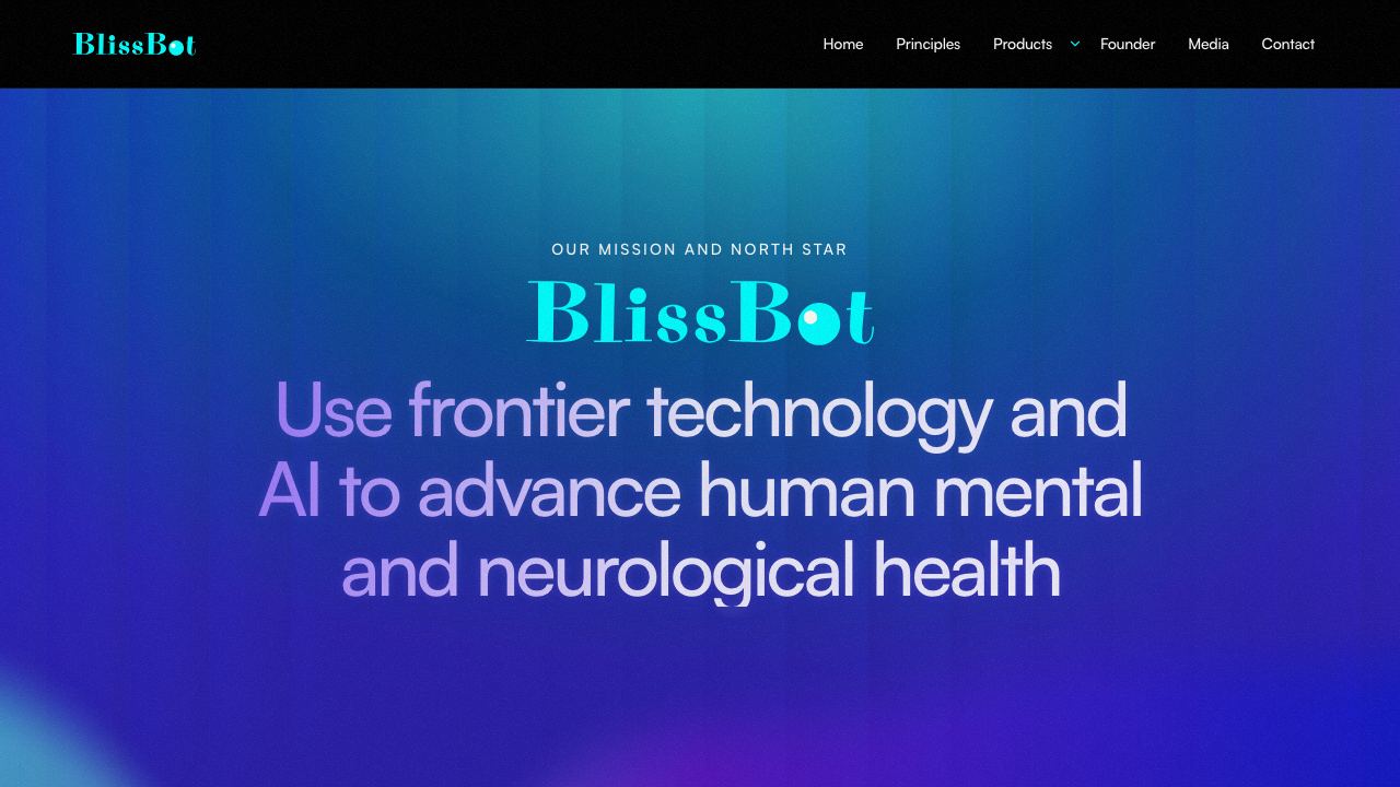 BlissBot 网站截图