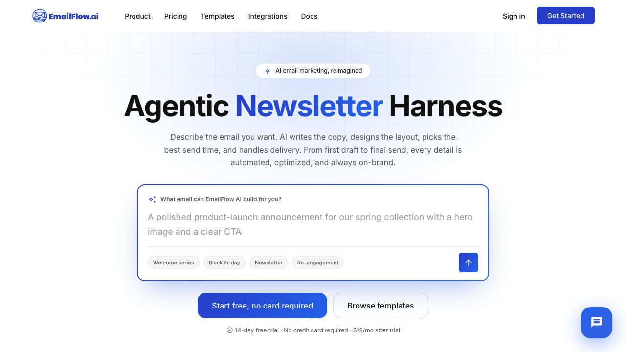 EmailFlow.ai - B2B Lead Generation 网站截图