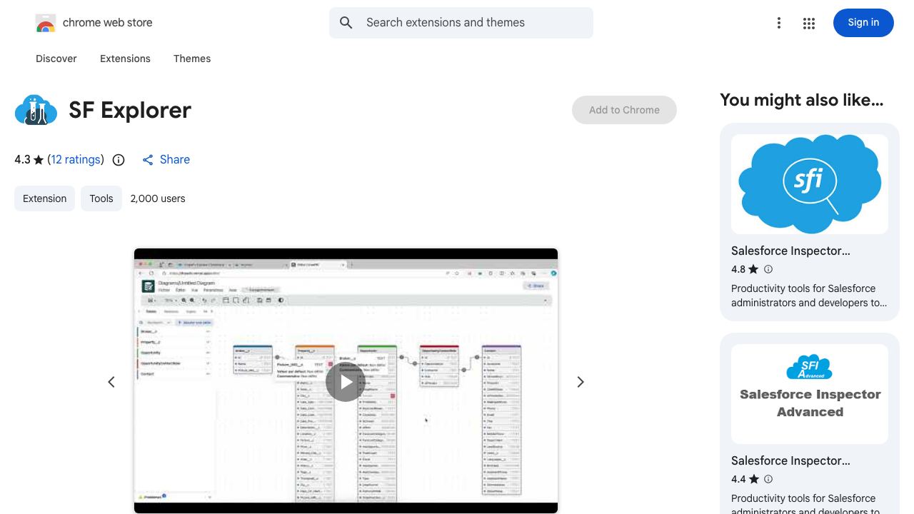 SF Explorer website screenshot
