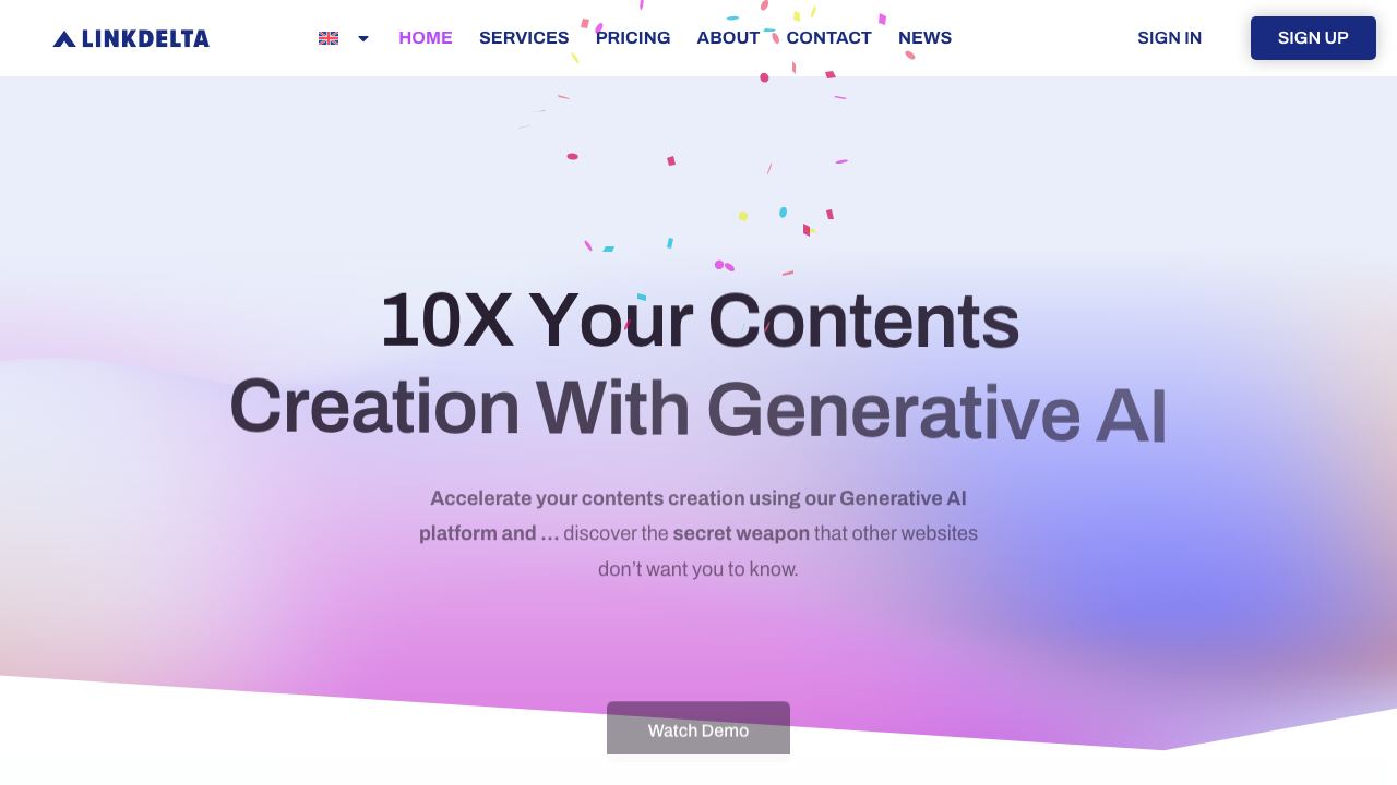 Linkdelta 网站截图