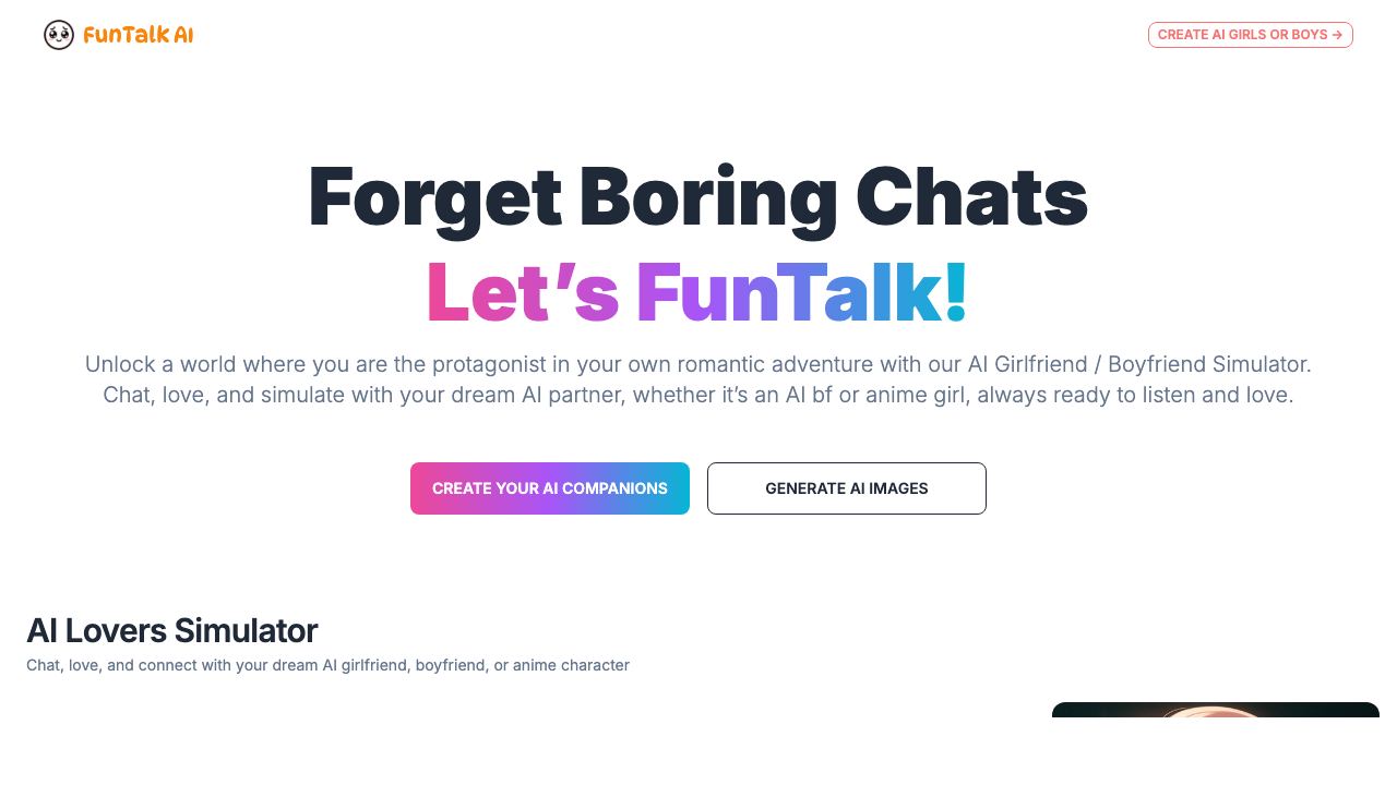 FunTalk.AI 网站截图