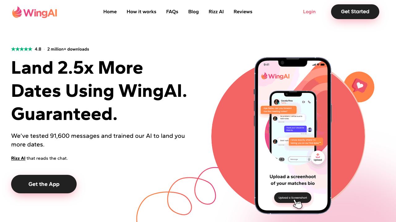 WingAI: Your AI Wingman 网站截图