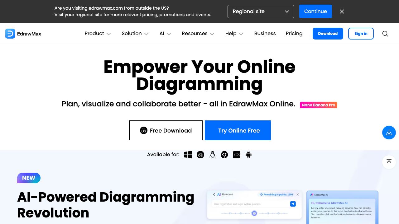 edrawmax.com 网站截图