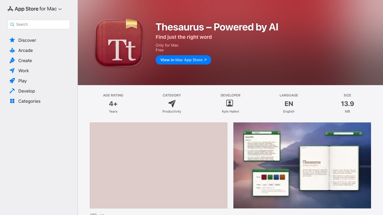 Thesaurus 网站截图