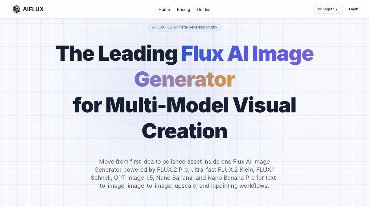 Free AI FLUX Generator 网站截图