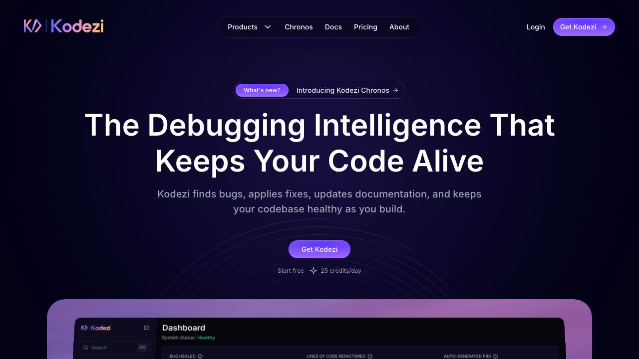 Kodezi ai 网站截图