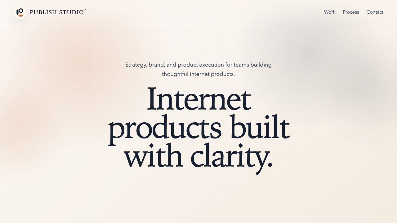 Publish Studio website screenshot