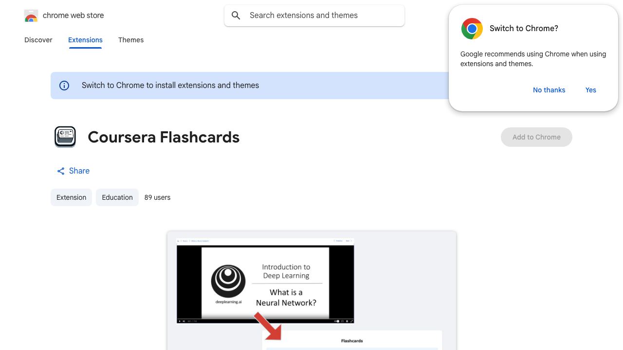 Coursera Flashcards 网站截图