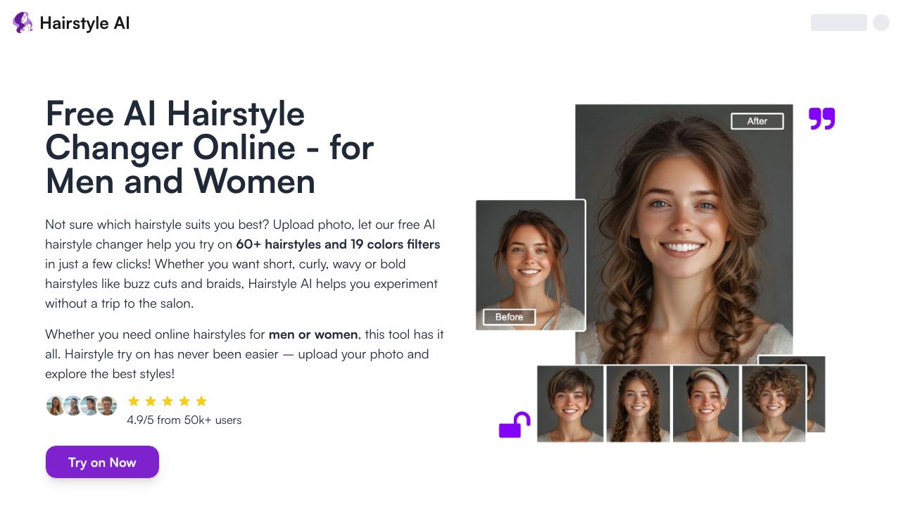 hair-style.ai 网站截图