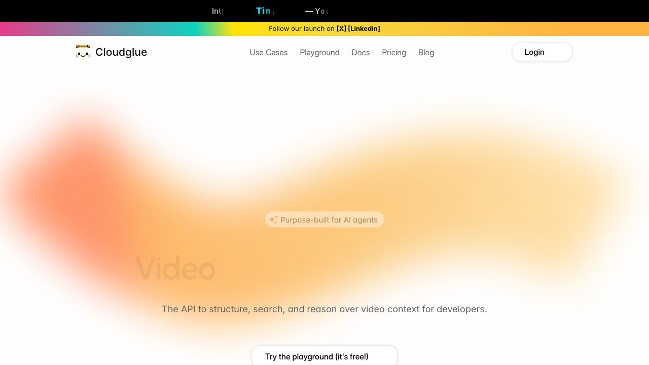 Cloudglue 网站截图
