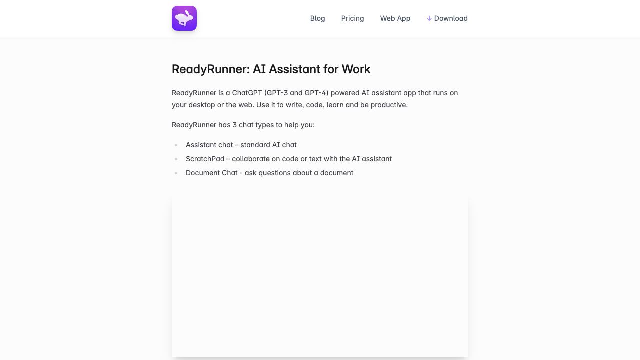 ReadyRunner 网站截图