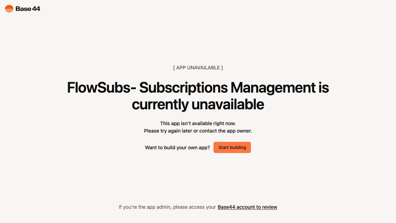 FlowSubs- Subscriptions Management 网站截图