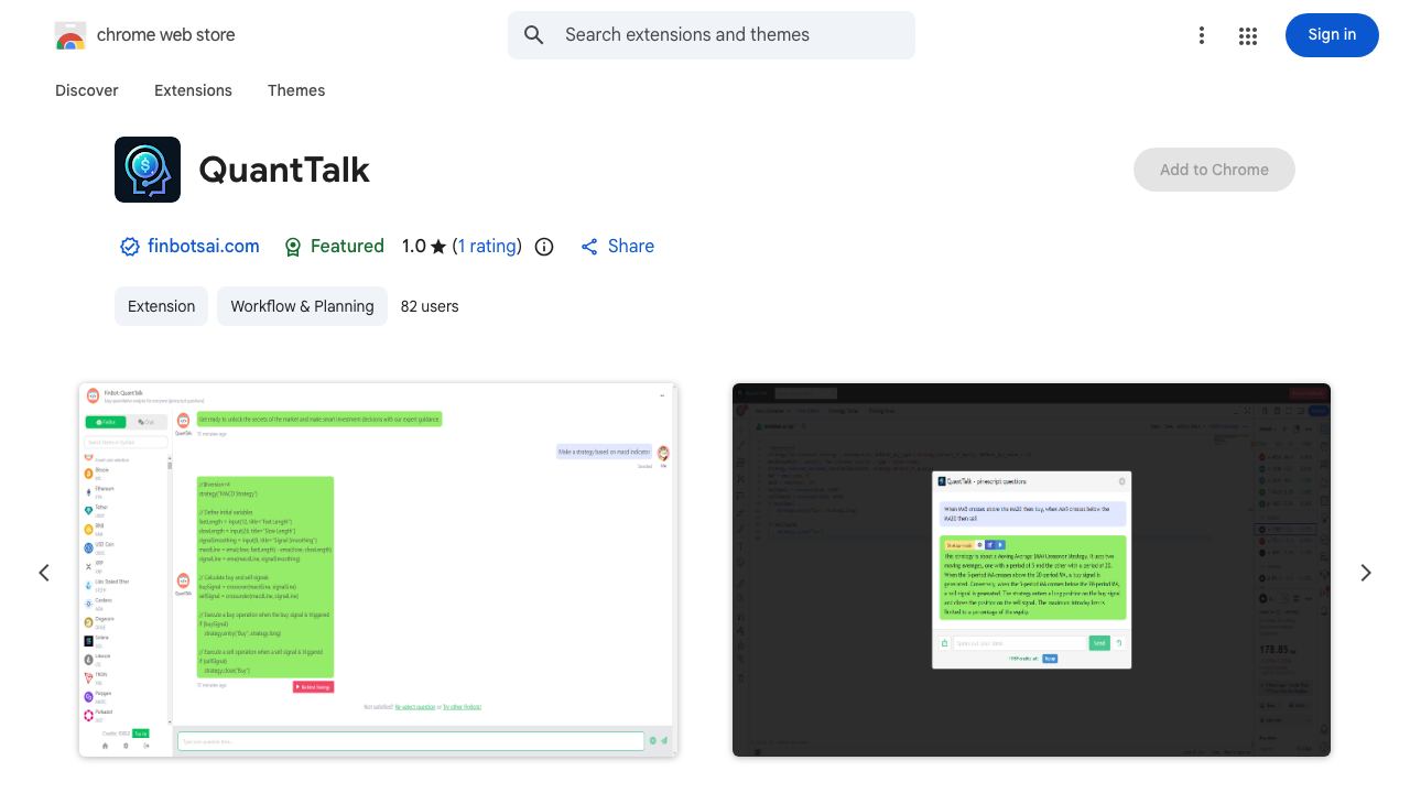 QuantTalk website screenshot